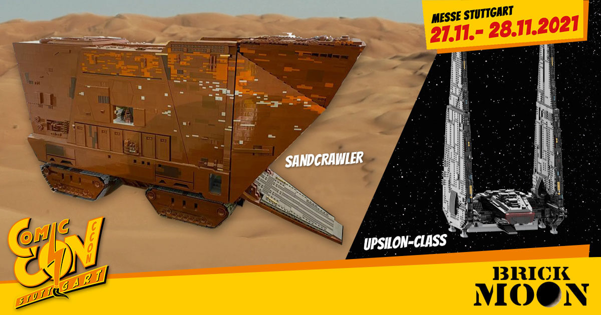 CCON | COMIC CON STUTTGART 2021 | Specials | Brick Moon (Sandcrawler / Upsilon-class)