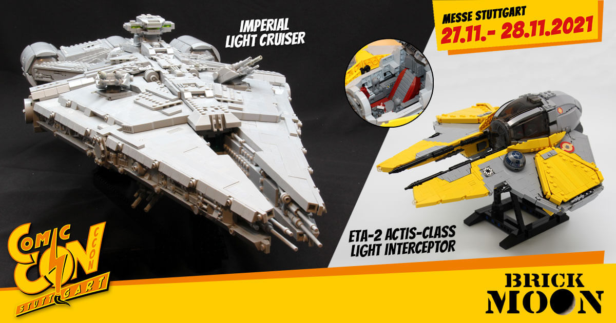 CCON | COMIC CON STUTTGART 2021 | Specials | Brick Moon (Imperial Light Cruiser / ETA-2 Actis-Class Light Interceptor)